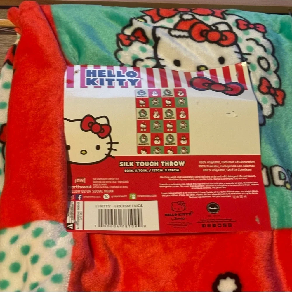 Christmas Hello Kitty Blanket